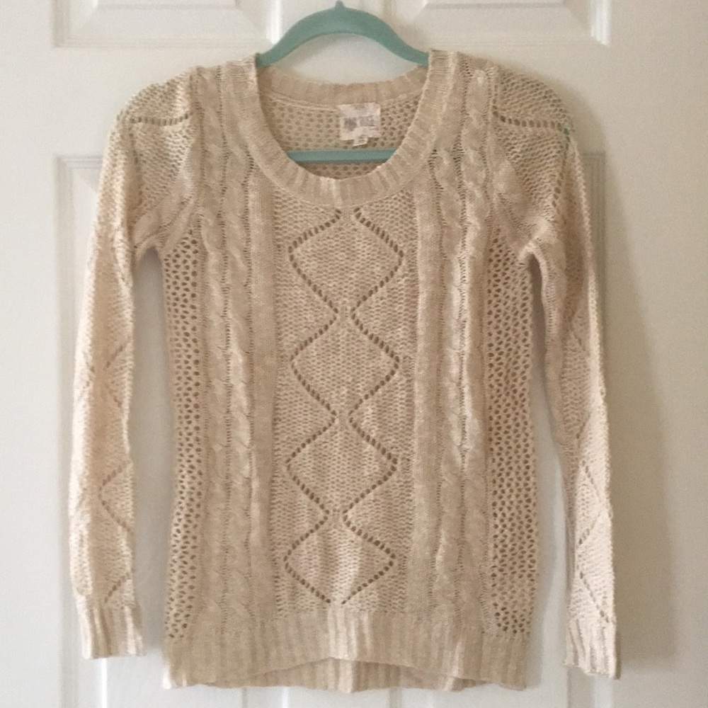 Cream sweater